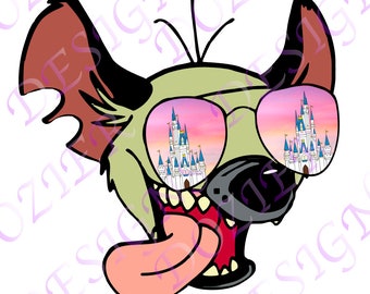 Lion King Hyena Ed Castle Glasses SVG / PNG Digital File Sublimation HTV