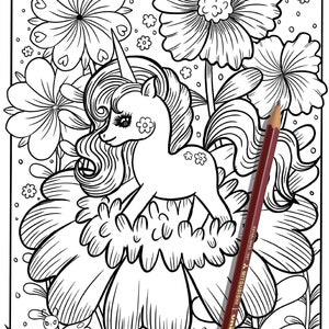 Disegno di Unicorno, disegno di unicorno da colorare, disegno di unicorno da colorare per bambini, pagina unicorno per adulti