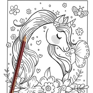 Disegno di Unicorno, disegno di unicorno da colorare, disegno di unicorno da colorare per bambini, pagina unicorno per adulti