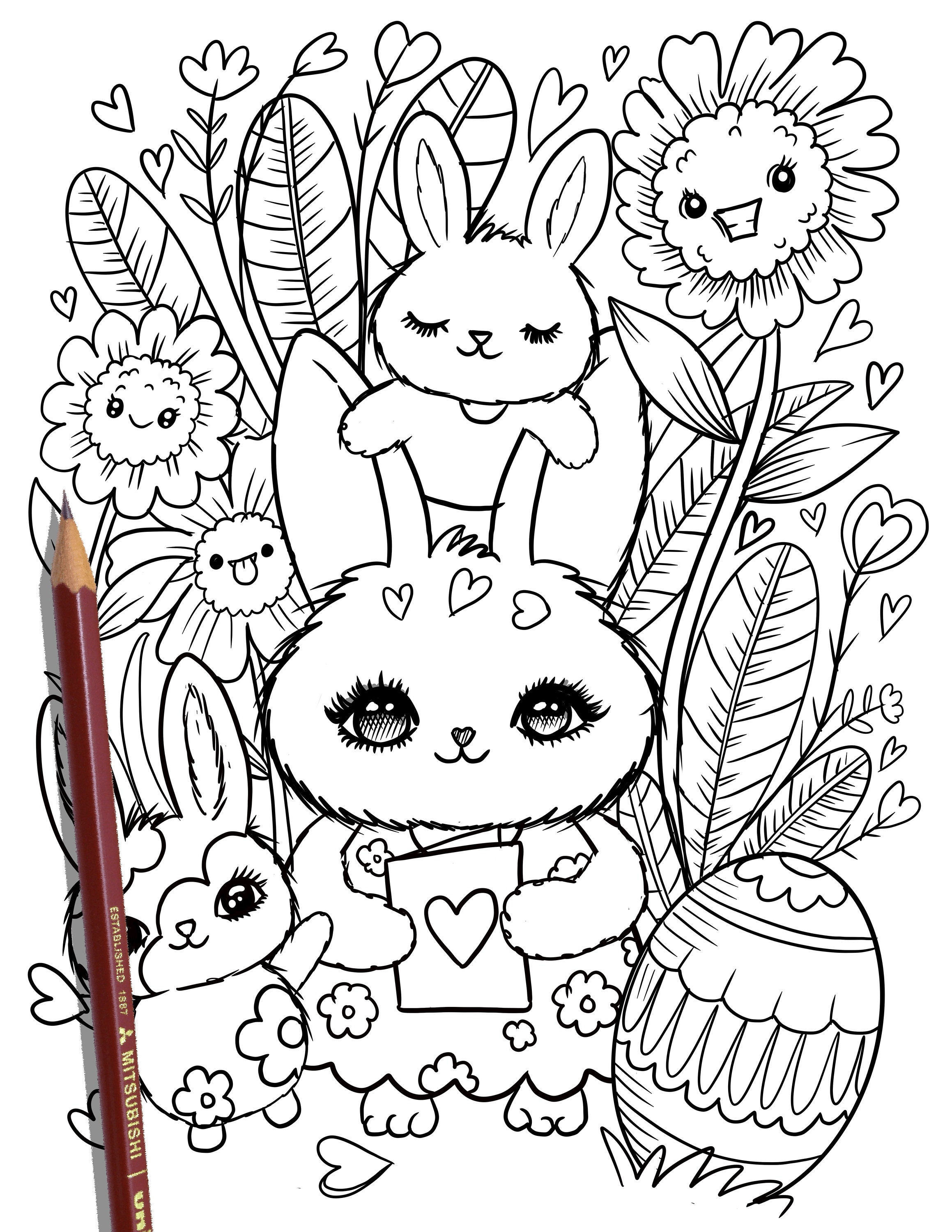 coloring pages for adults easter