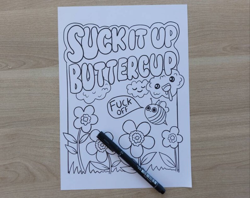 Download Sweary quarantine coloring book for adults 25 page ...