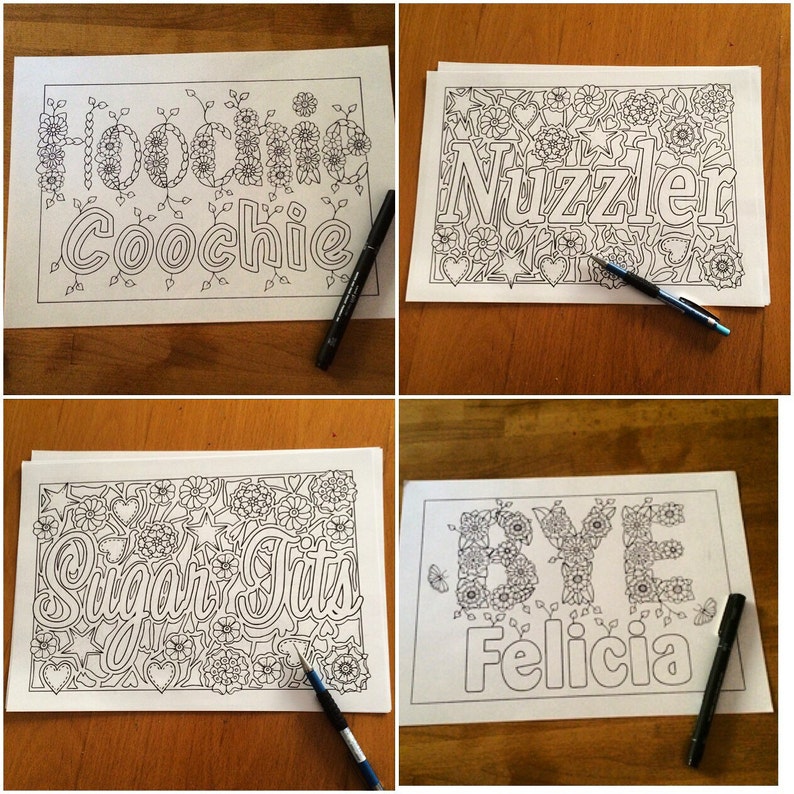 Download Sweary coloring book Digital download 30 PagesSwear Words | Etsy