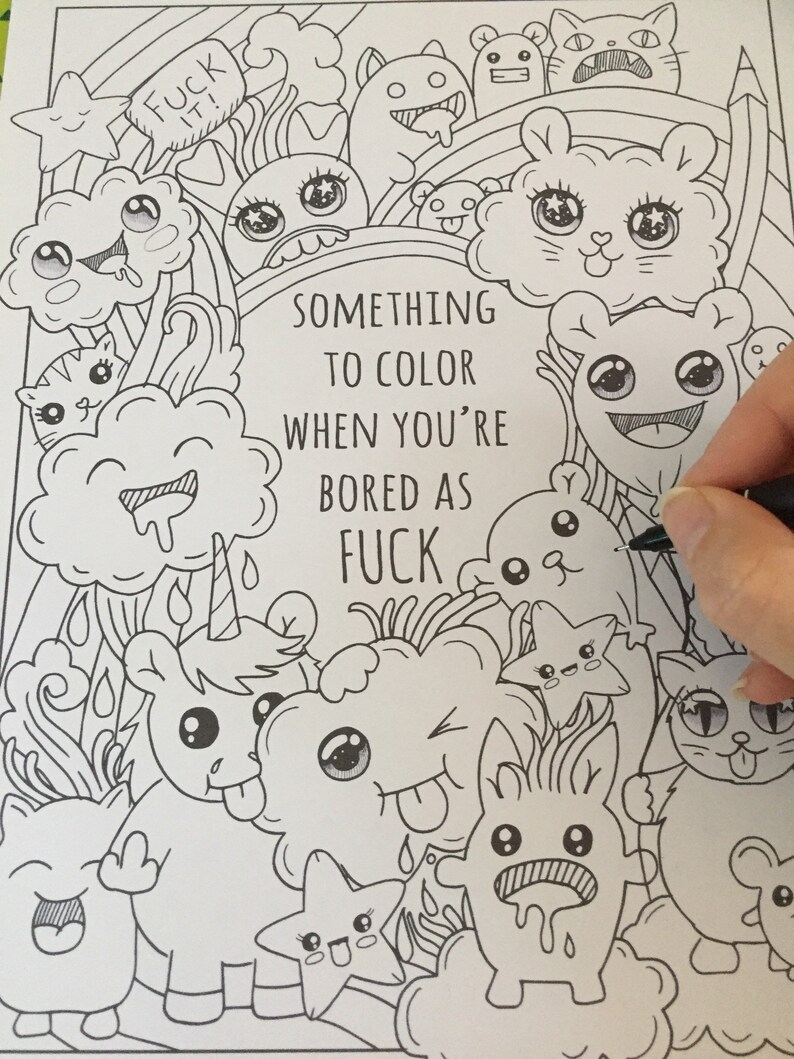 Download Sweary coloring book calm the Fuck down sweary coloring ...