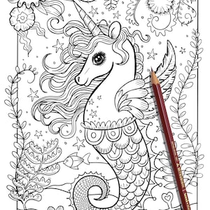 Disegno di Unicorno, disegno di unicorno da colorare, disegno di unicorno da colorare per bambini, pagina unicorno per adulti