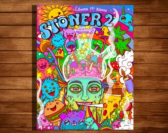  Stoner Coloring Book for Adults: Cool Stoner Psychedelic Colouring  Book with Trippy Hippie Designs to Color