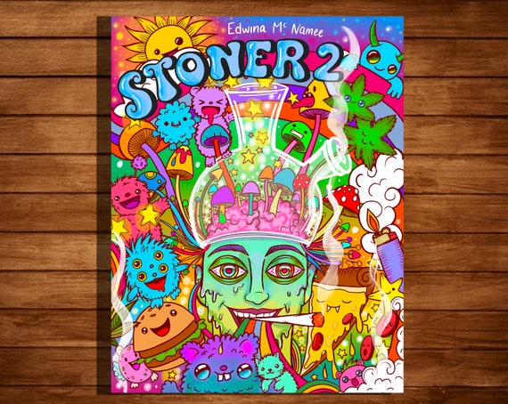 TRIPPY COLORING BOOK: A Stoner and Psychedelic Coloring Book For Adults Featuring Mesmerizing Cannabis-Inspired Illustrations [Book]