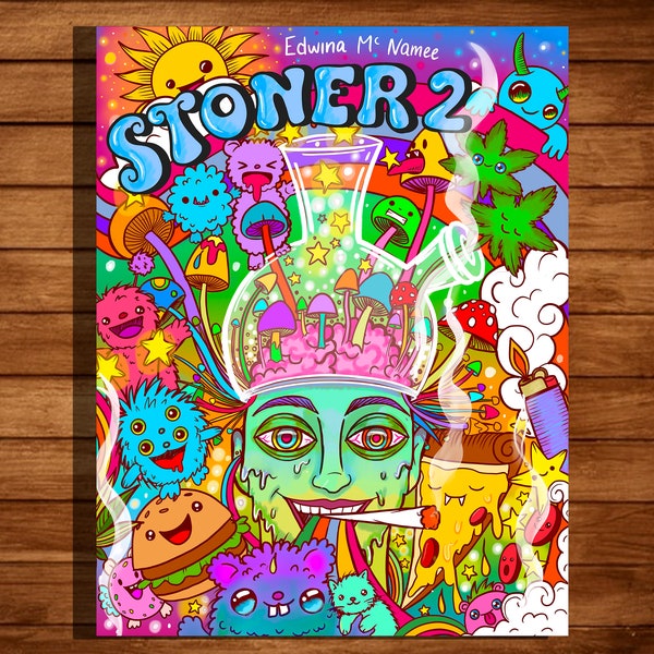 Digital Download, Stoner 2 kolorowanka kolorowanka dla dorosłych Stoner kolorowanka dla dorosłych, chwasty, kolorowanka dla dorosłych, stoner gi