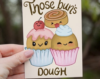 Those buns though , Irish greetings card Funny good luck card, funny card, irish card, nostalgic, funny Irish, funny cards, pun cards