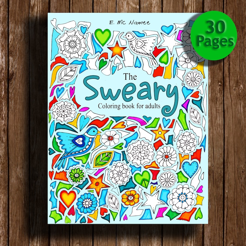 Download Sweary coloring book Digital download 30 PagesSwear Words ...