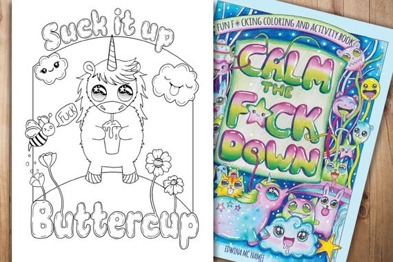 Download Suck It Up Coloring Pagesweary Coloring Book Digital Download Etsy
