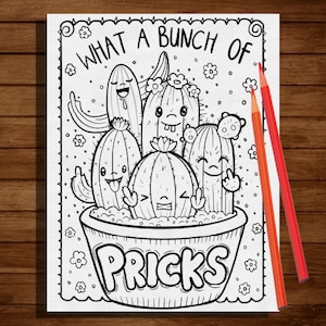 sweary coloring page  , Swearing Coloring Pages, Sweary Coloring Book , Sweary, Coloring Book For Adults ,