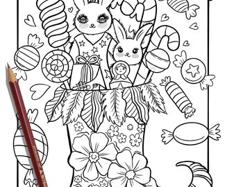 Christmas coloring page xmas coloring page,  CHRISTMAS coloring page , Hand Drawn Adult Coloring Page Download, Edwina Mc Namee