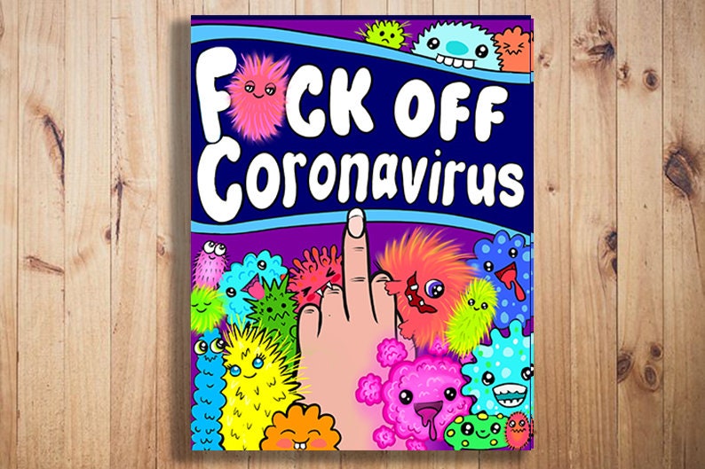 sweary quarantine coloring book for adults 25 page printable download 