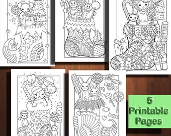 Christmas Coloring Pages, Printable Coloring Pages, Christmas Party Activity, School Christmas Coloring Pages, Kids Coloring Pages,