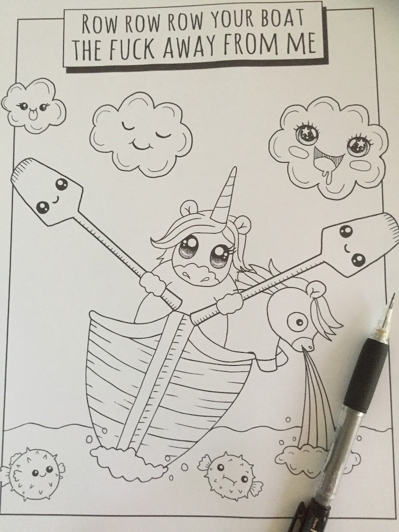 Download Sweary coloring book calm the Fuck down sweary coloring book | Etsy