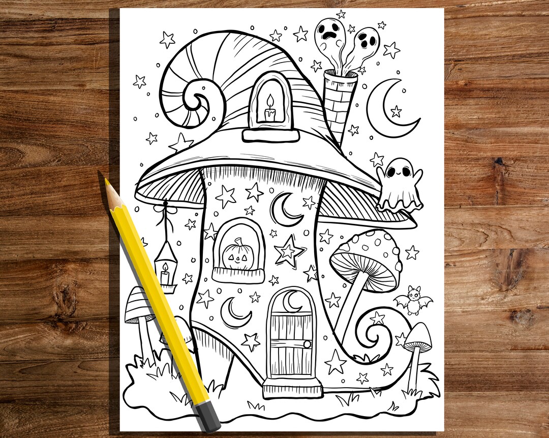 Witches Boot Coloring Page,halloween Coloring Page, Halloween Fun ...