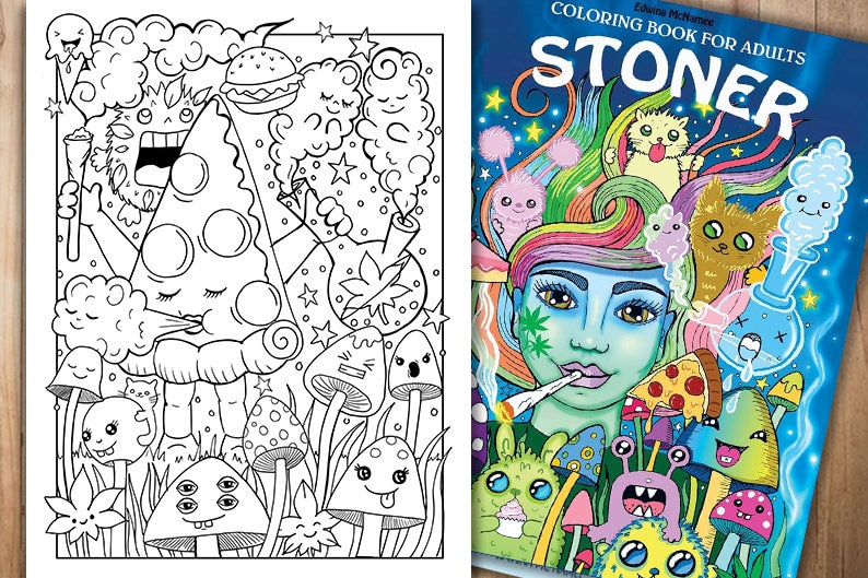 Stoner Coloring Book for Adults Volume 2: A coloring book for cannabis  supporters (Stoner Coloring Books) - Betz, Domè: 9781532726484 - AbeBooks