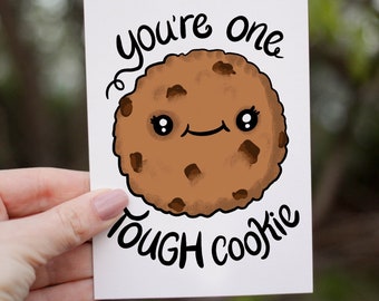 Funny tough cookie card, funny card, irish card, nostalgic, funny Irish, Irish, kawaii, funny cards, pun cards