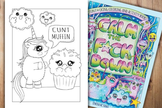 Download Cunt Muffin Coloring Pagesweary Coloring Book Digital Etsy