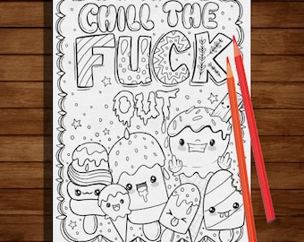 sweary coloring page  , Swearing Coloring Pages, Sweary Coloring Book , Sweary, Coloring Book For Adults ,