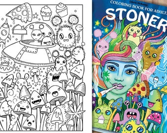 Stoner Coloring Book for Adults: Trippy Coloring Book (Cool Stoner Coloring  Books Gifts for Boyfriend) a book by Stoner Wonders Press