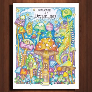 DREAMLINGS Printable Digital Coloring Book - A Magical Coloring Book for Grownups Edwina Mc Namee Malbücher Fantasy Art