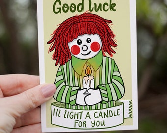 Funny good luck card, funny card, irish card, nostalgic, funny Irish, Irish, Bosco, funny cards, pun cards