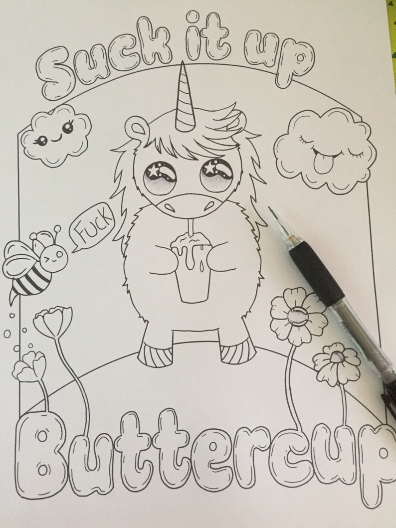 Download Sweary coloring book calm the Fuck down sweary coloring book | Etsy