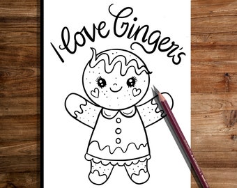 Christmas coloring page xmas coloring page,  CHRISTMAS coloring page , Hand Drawn Adult Coloring Page Download, Edwina Mc Namee