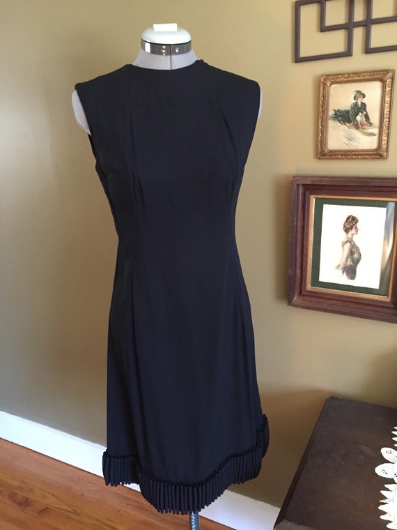 1960's Shannon Rodgers Classic Cocktail Black Dres