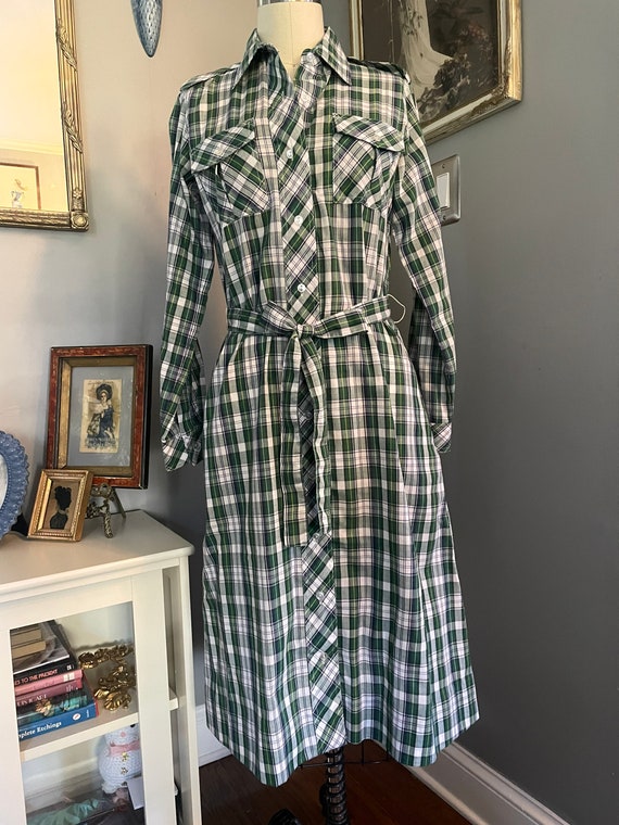 1980’s Lanz Plaid Shirt Dress