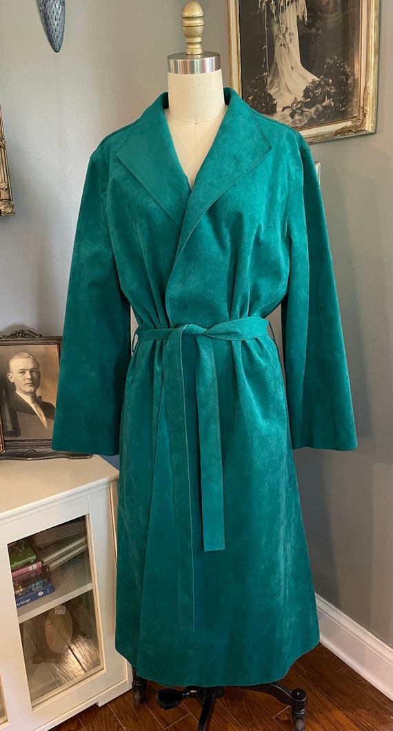 1970s Wrap Ultra Suede Coat - image 1