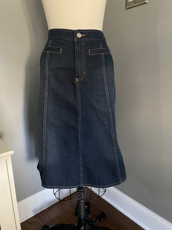 80s/90s denim skirt