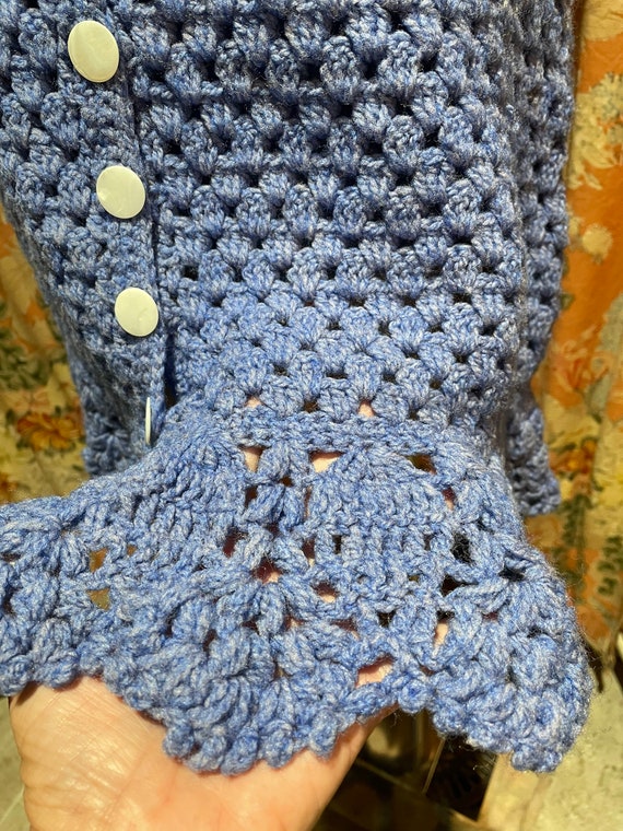 1970’s Hand Crochet Bikini Set with matching Cove… - image 8