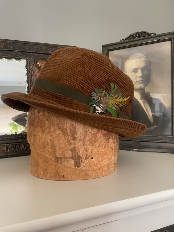 1950s/60s Men’s Corduroy Brown Hat