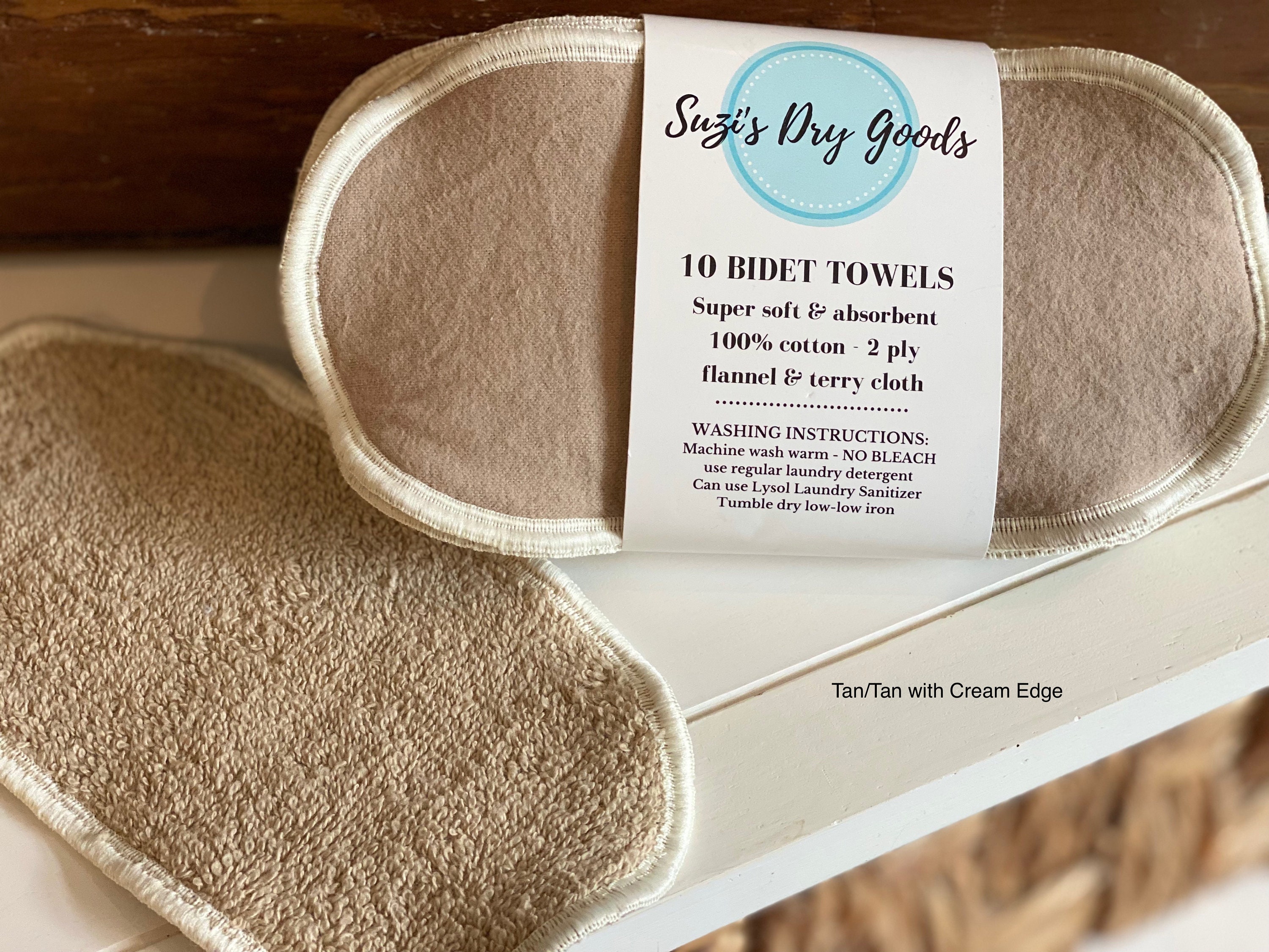 Reusable BIDET TOWELS. Set of 10 4x8 2 Ply 100 Etsy