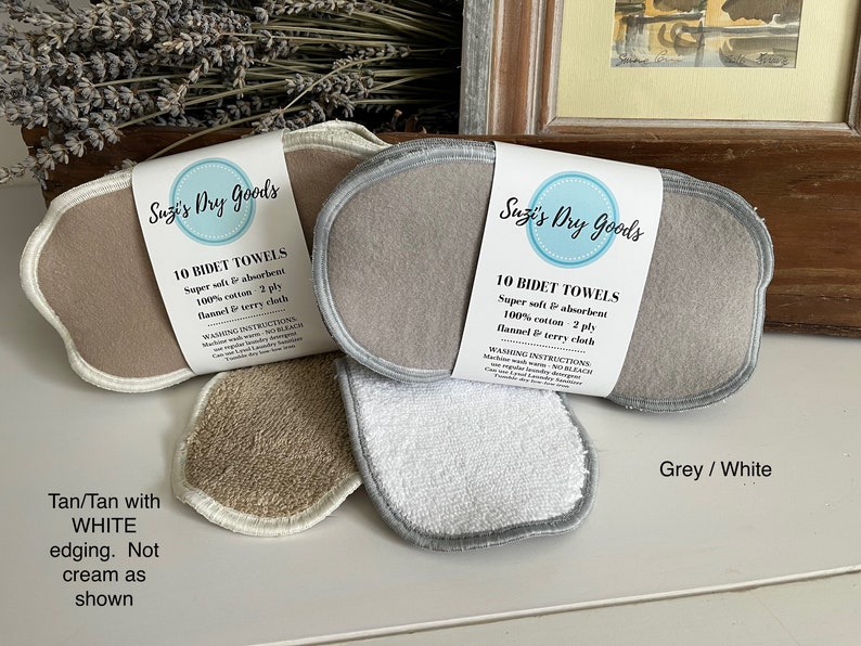 Reusable BIDET TOWELS. Set of 10 4x8 2 Ply 100 Etsy