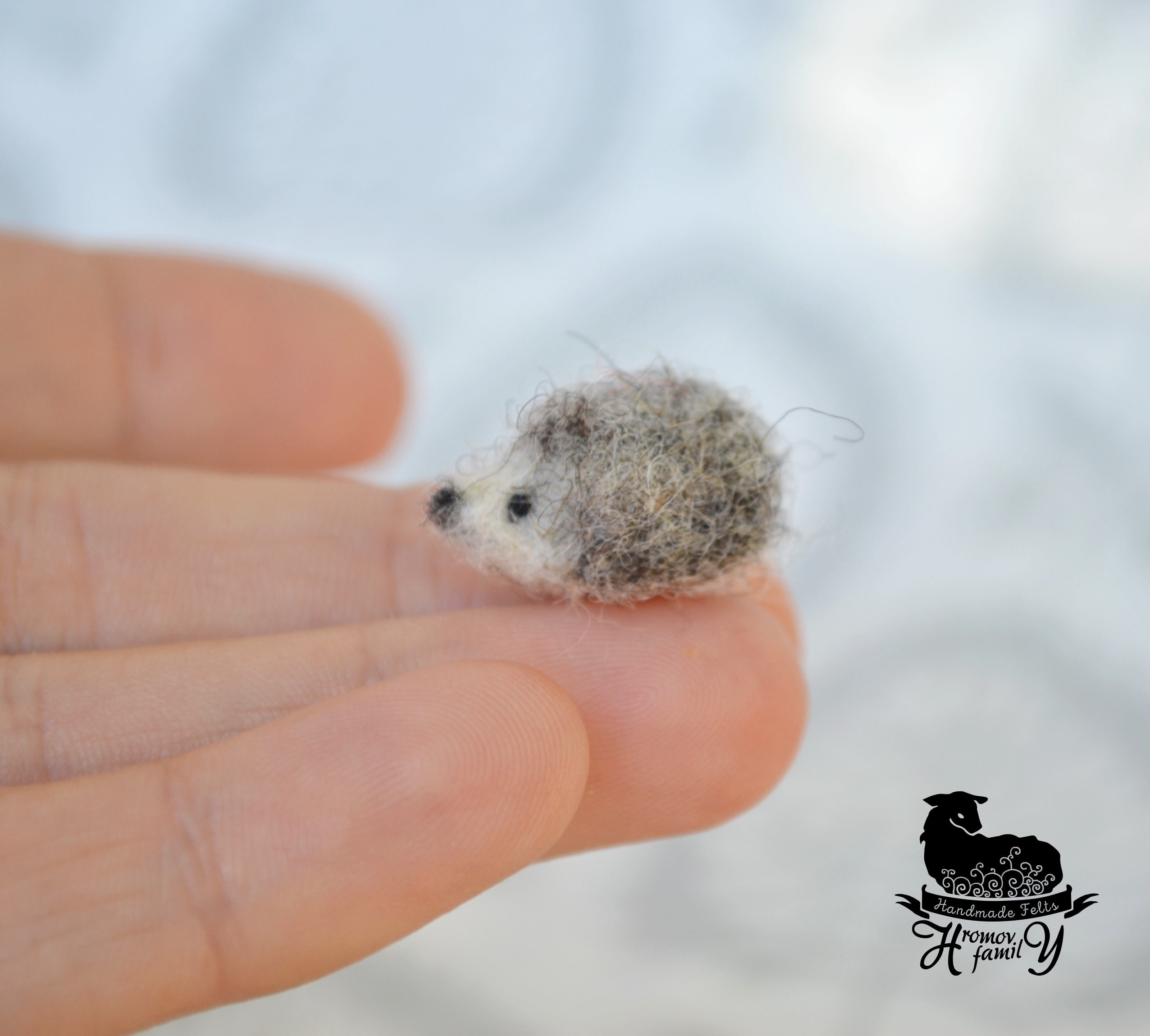 Hedgehog Tiny Needle Felted Animal Miniature - Etsy
