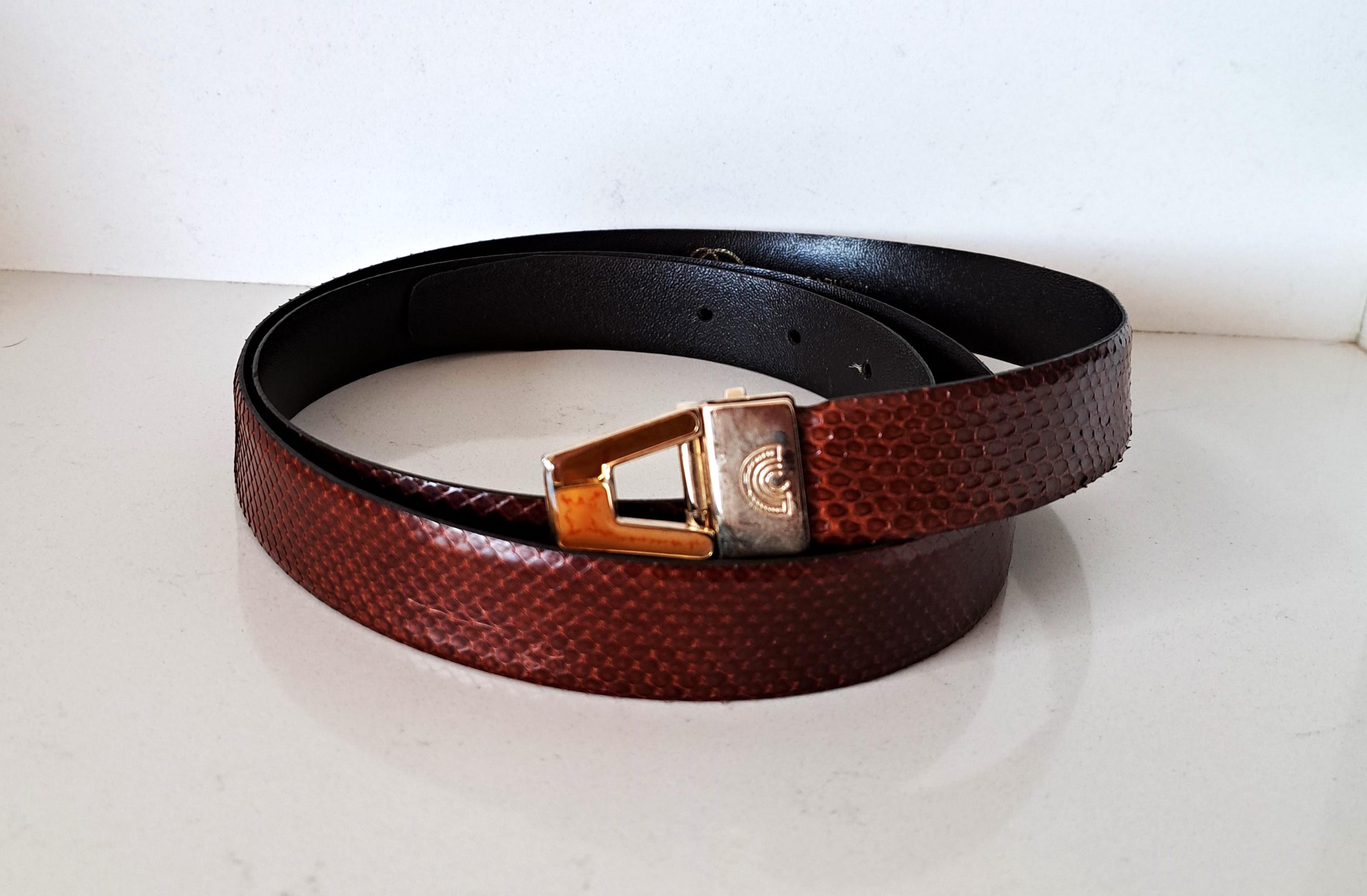 Vibora Industria Argentina by Roberto Capucci Snakeskin 