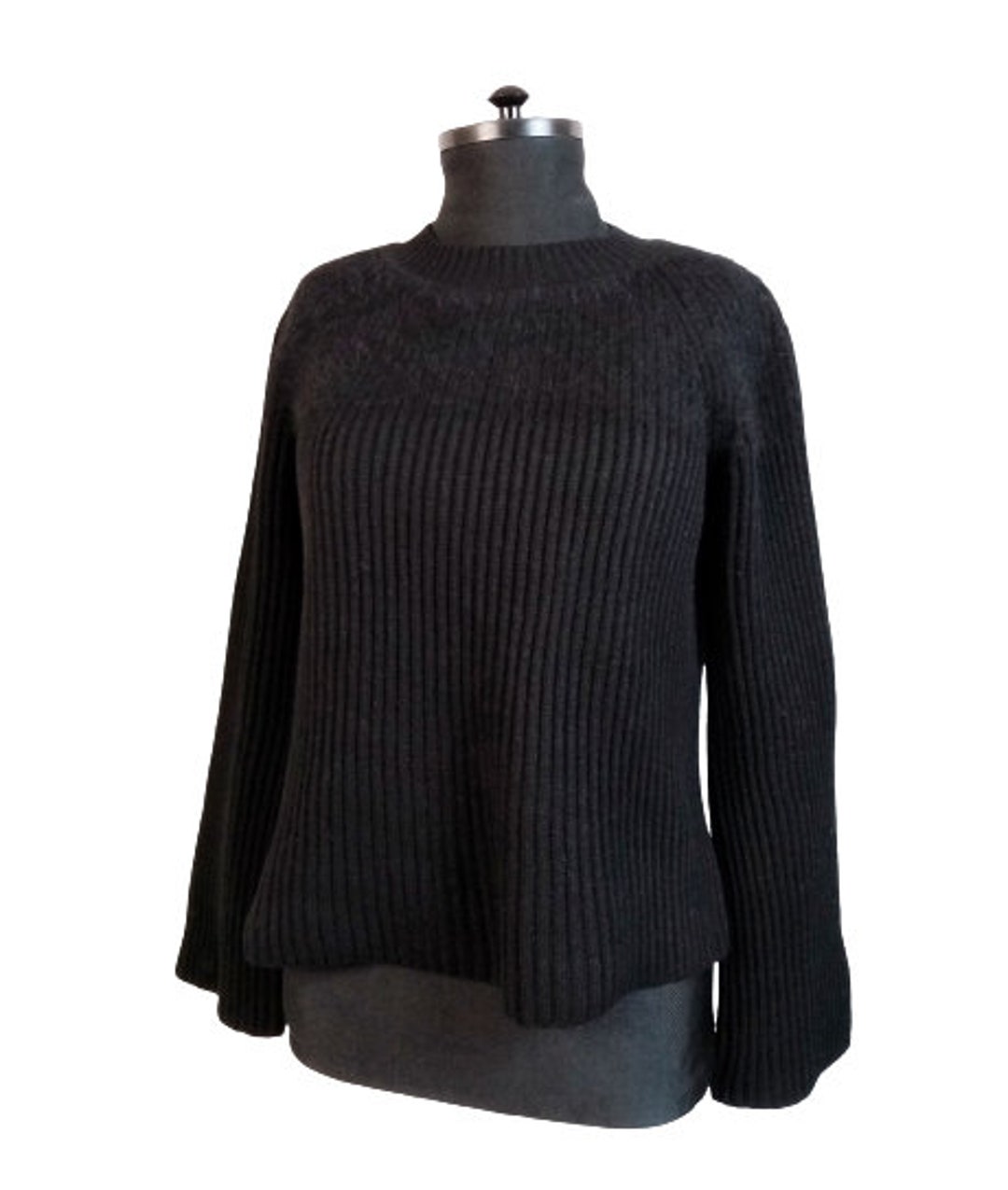 Vintage Sonia Rykiel Paris Black Ribbed Knit Pullover Sweater - Etsy