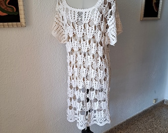 michael-kors crocheted-cotton dress Crochet Cotton Mini Dress in PRIMROSE