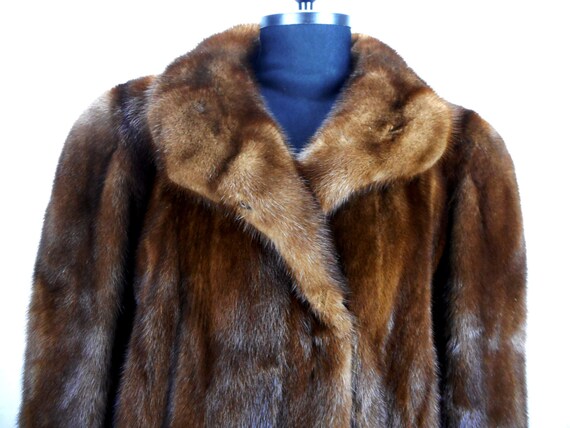 Vintage Mink Coat, Antonio Porcelli Designer Coat,