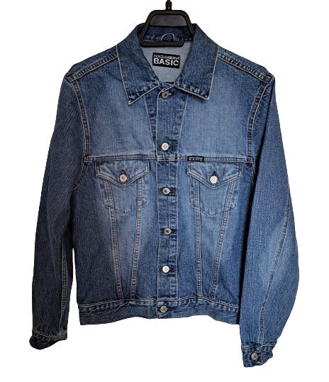 ジャケット DOLCE & GABBANA Woman Jacket Gnawed Blue F29TYTGDCLV F3981 Denim jacket with branded plate in Blue for Women