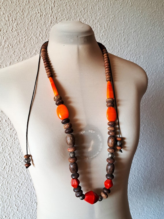 ◆VINTAGE HOLLYWOOD◆ Bumpy Beads Necklace VH2435NE002M ca 1990 Carolee Glass Bumpy Pearls 2 Strand Necklace Clip