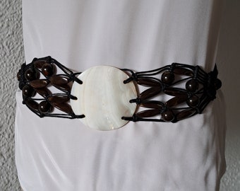 Mother of Pearl Waist Belt – Boho Summer Shell Belt 