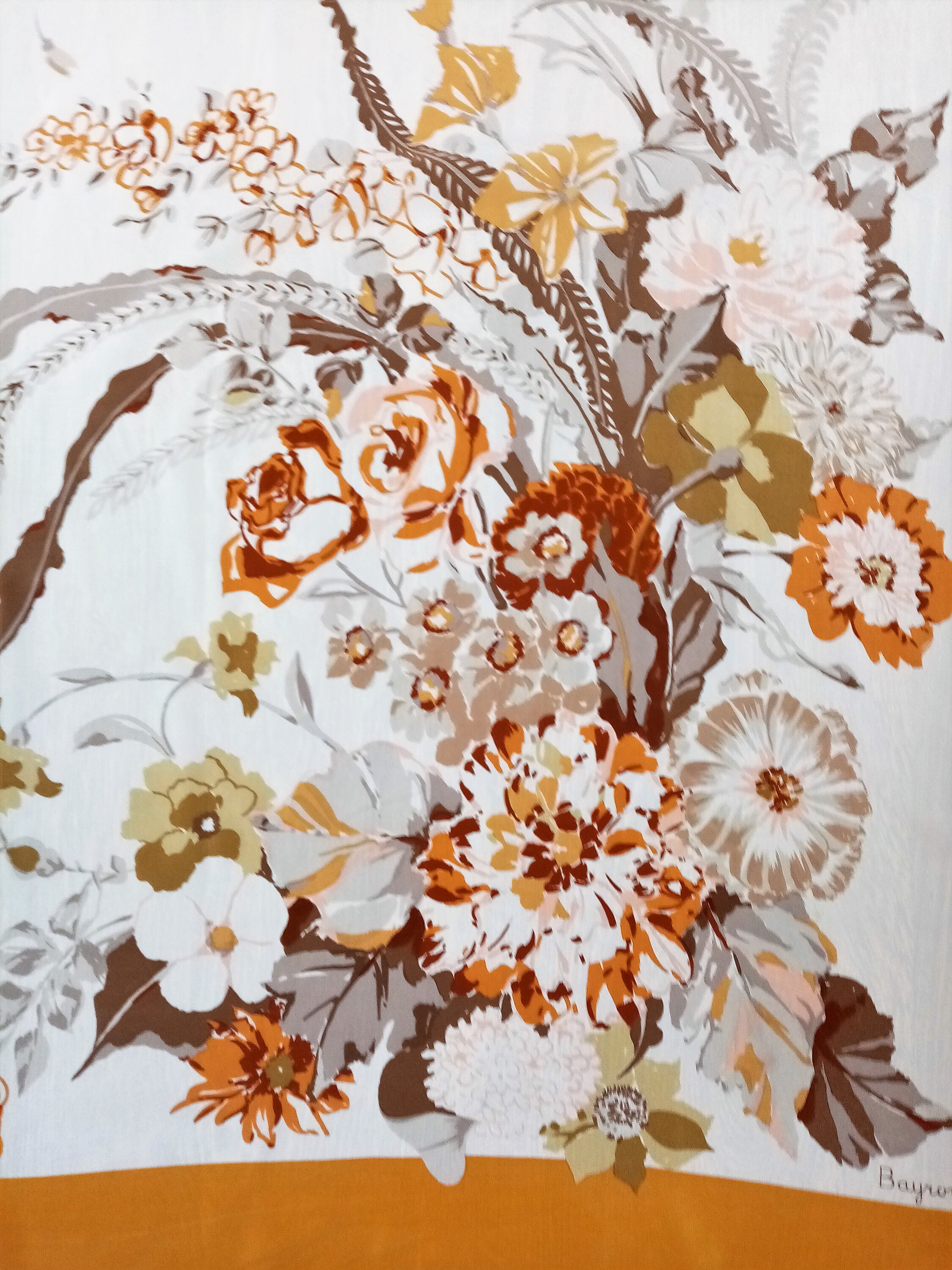 美品❣️ ビンハウス　シルクスカーフ　縦長　柔らかなオレンジに花柄　ビンテージ 楽天市場】日本製 スカーフ シルク 大判 ミニ 正方形 90 100% 横浜