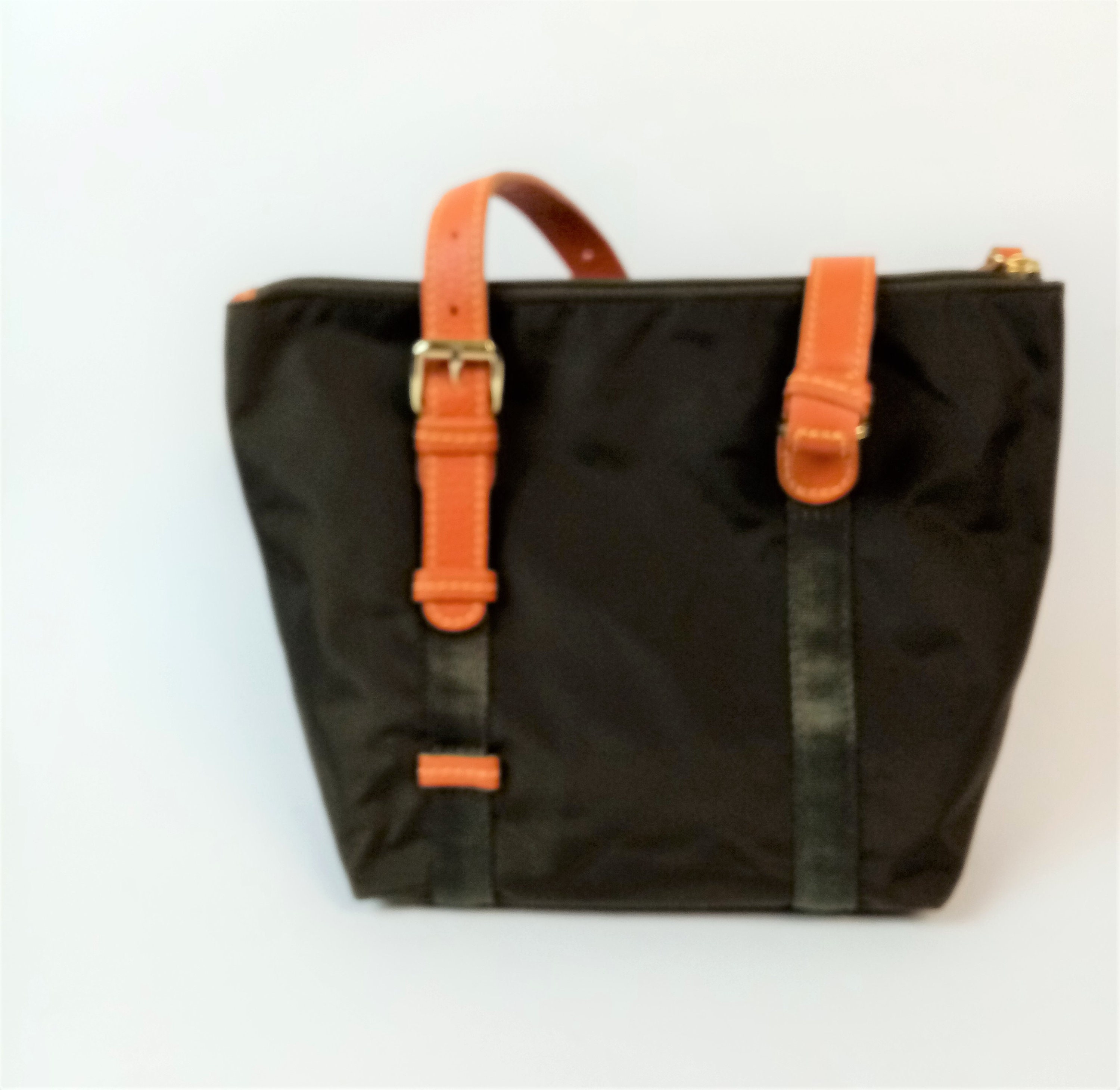 Bric's Mini Tote Bag Dark Green Nylon & Leather Bag Brics