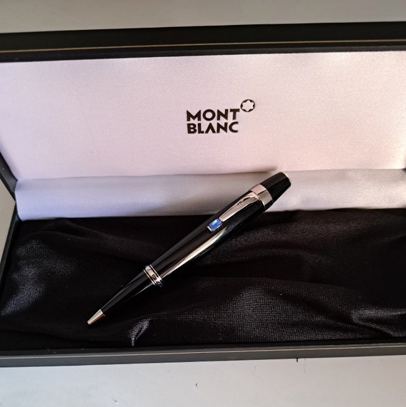 Montblanc Boheme Ballpoint Pen Black and Platinum Metal Trim With