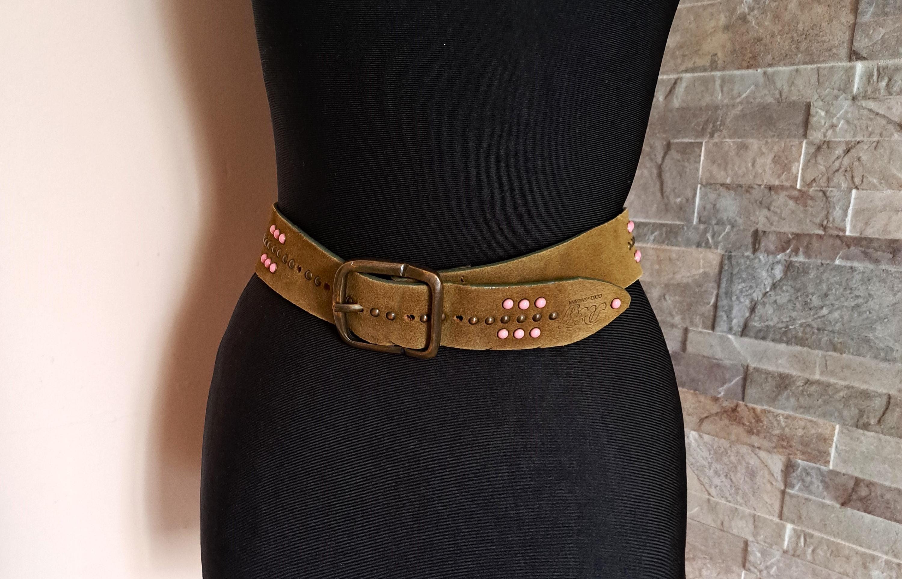 Dolce & Gabbana Green Viscose Weaved Skinny Waist Belt display picture 1