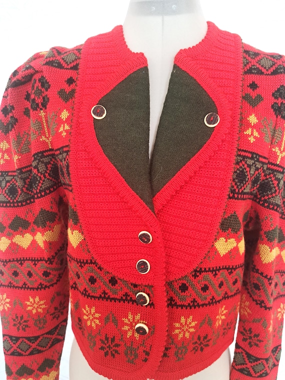 Buy 80s Wesenjak Tirol Cardigan Vintage Rare Women Tyrol Wool 